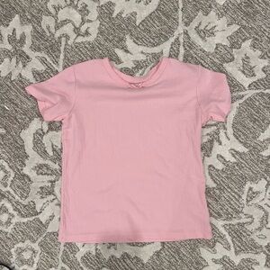 daily drills pink pointelle t shirt